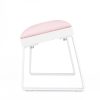 Підставка для манікюру LOFT PASTEL PINK на скошених білих металевих ніжках на білій основі