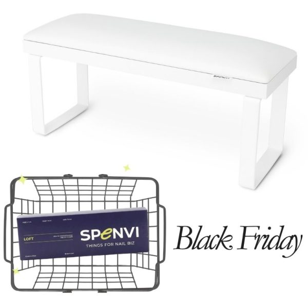 Підставка для манікюру LOFT TOTAL WHITE на знімних металевих ніжках + змінна подушка в ПОДАРУНОК!