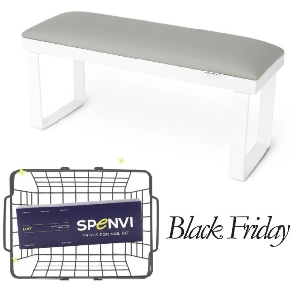 Підставка для манікюру LOFT CLOUD на знімних білих металевих ніжках на білій основі + змінна подушка в ПОДАРУНОК!