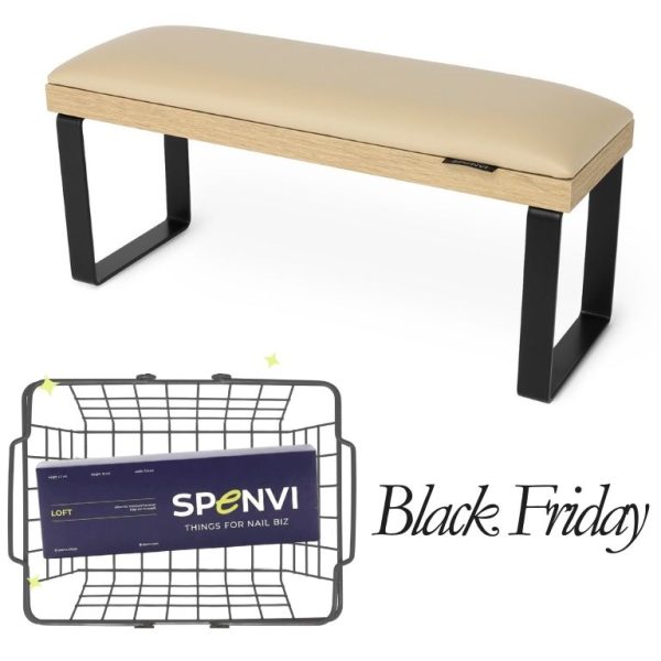 Підлокітник для манікюру LOFT COFFEE MILK на знімних чорних металевих ніжках на коричневій основі + змінна подушка в ПОДАРУНОК!