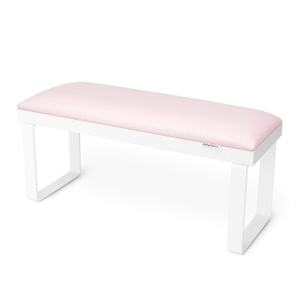 Підставка для манікюру LOFT PASTEL PINK на знімних білих металевих ніжках на білій основі